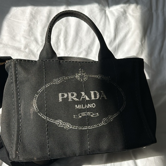 Prada Canada Tote w/ strap 🖤 - Picture 6 of 7